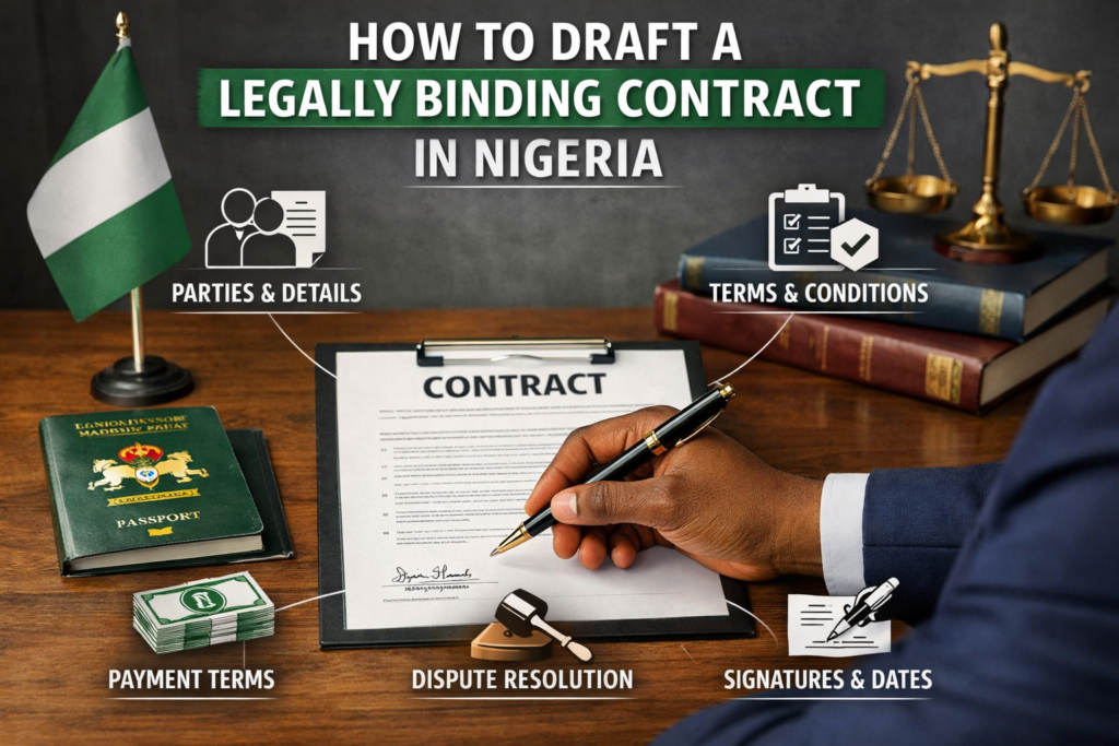 How to draft a legally binding contract in Nigeria